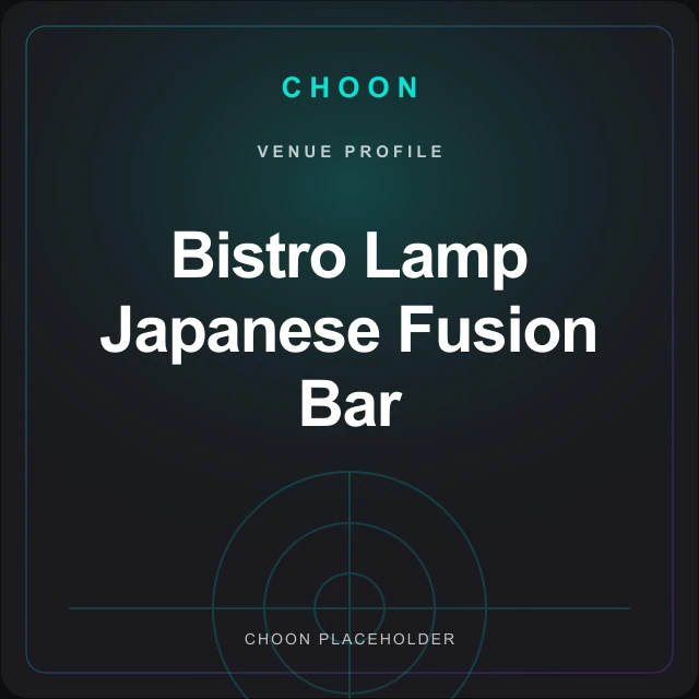 Bistro Lamp Japanese Fusion Bar venue image
